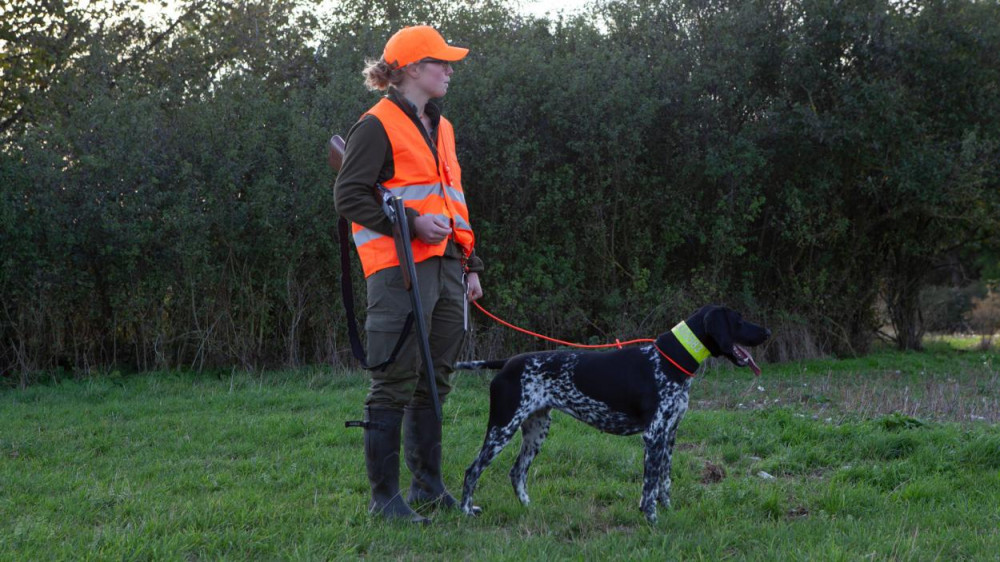 Tierärztin Dr. Luisa Weber züchtet Jagdhunde. Aufspüren, Vorstehen, Apportieren: Die wissbegierigen Vierbeiner der Rasse Deutsch Kurzhaar werden im täglichen Training für kommende Aufgaben geschult. (Foto: DMAX)