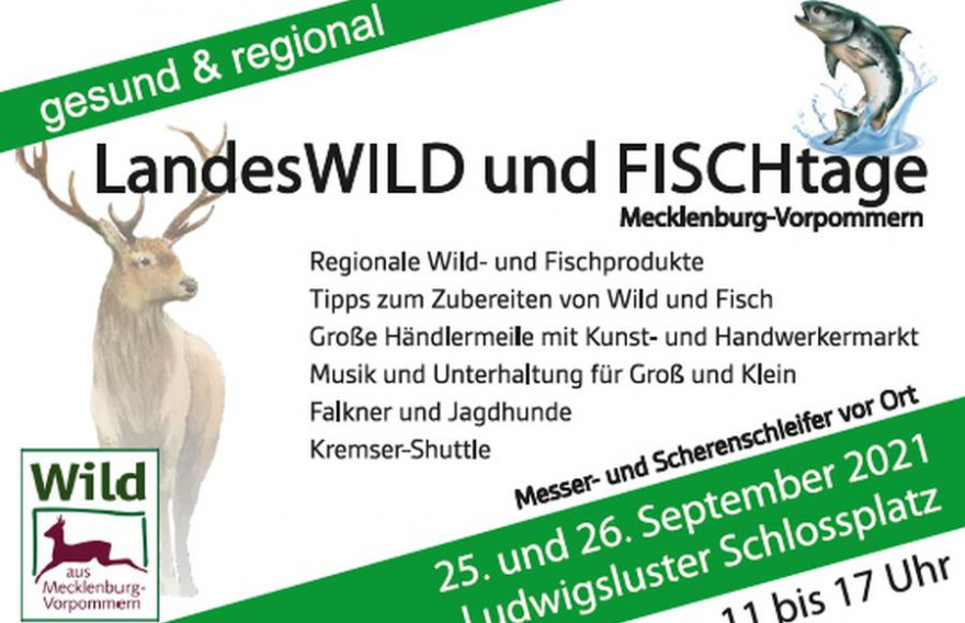 Plakat der Landes WILD und FISCHtage (Quelle: LJV M-V)