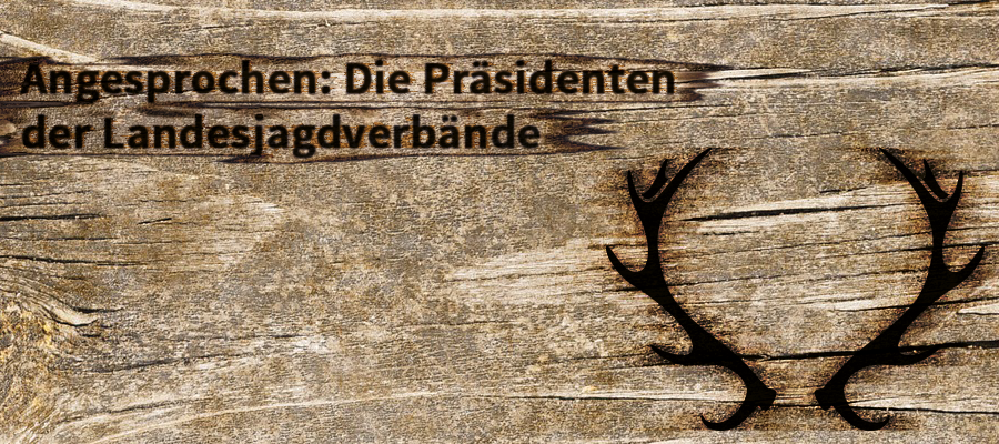 Angesprochen: Die Präsidenten der Landesjagdverbände – Dr. Dirk-Henner Wellershoff