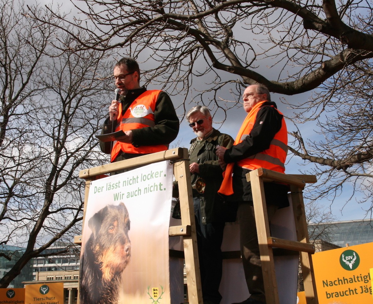 Foto: Armin Liese / Dr. Jörg Friedmann beim Landesjägertag 2015.