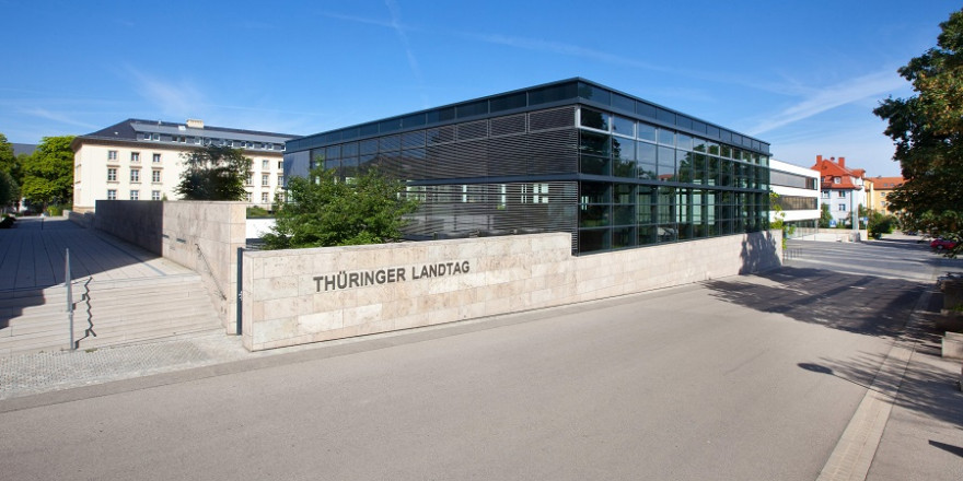 Der Thüringer Landtag in Erfurt.