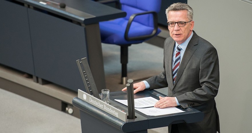 www.thomasdemaiziere.de, Thomas de Maizière im Bundestag