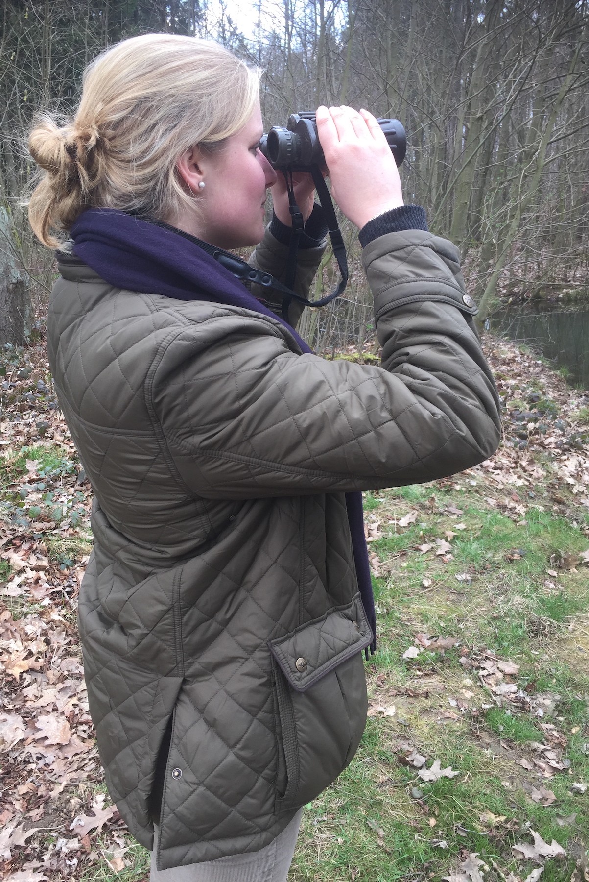 Foto: Jagdschule WaldfeeIn der mündlichen Prüfung muss Sophie von Korff unter anderem verschiedene Tierarten bestimmten.