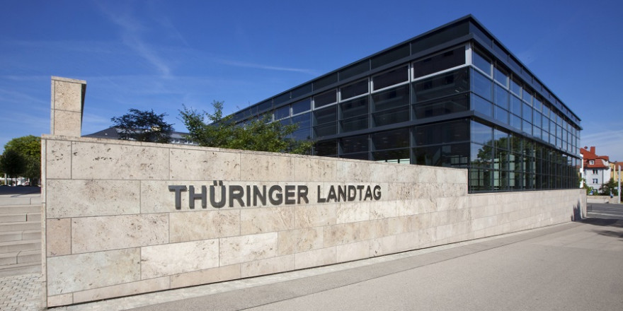 Der Thüringer Landtag in Erfurt.