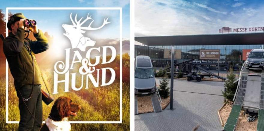 Logo und Impression der Messe JAGD & HUND (Foto: Messe Dortmund GmbH