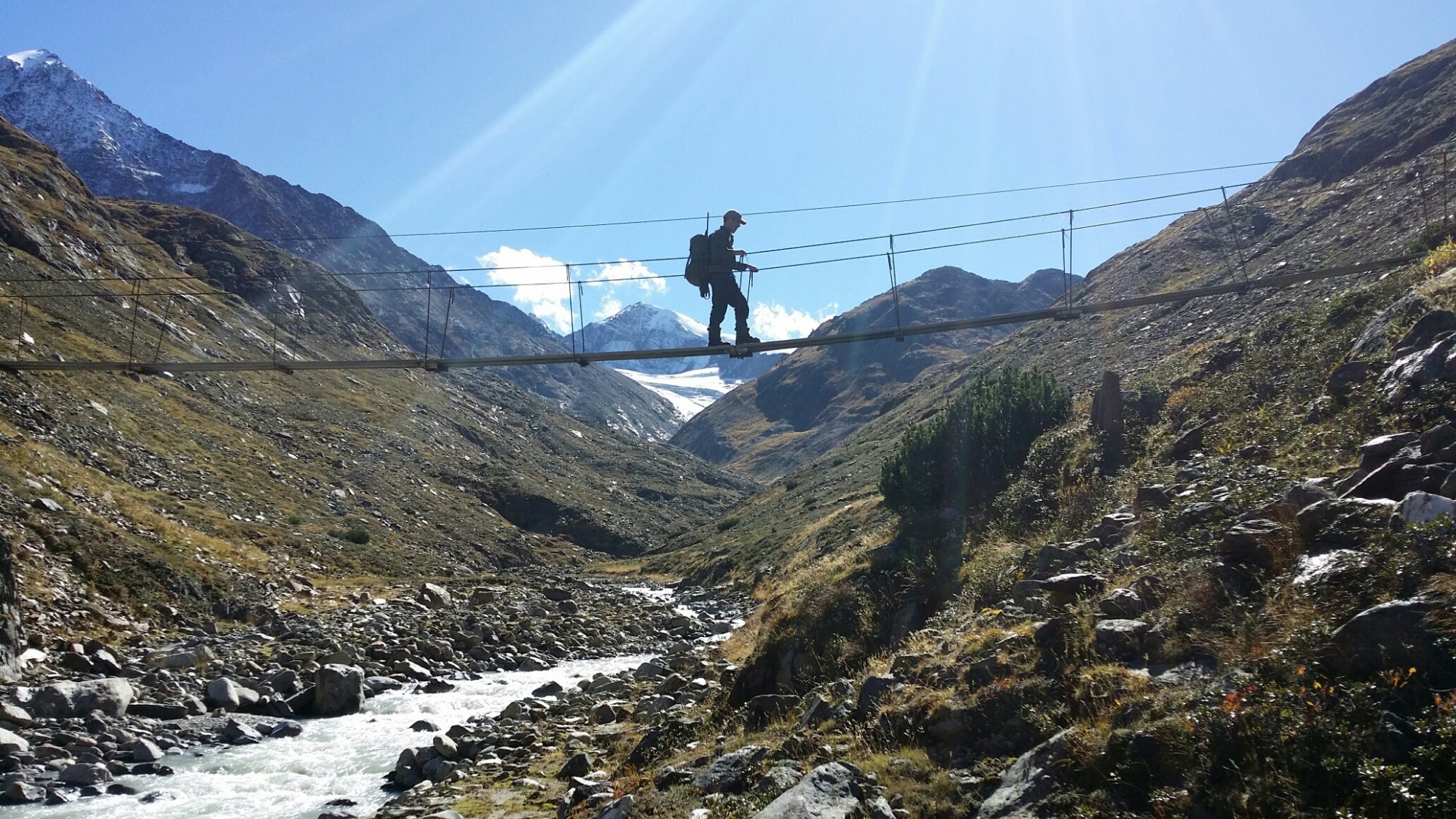 Wanderer in den Bergen