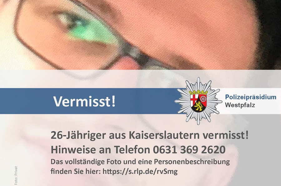 Der vermisste 26-jährige Timo Balshüsemann aus Kaiserslautern Foto: Privat