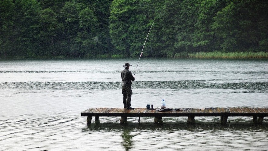 Angler am Gewässer