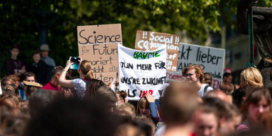 Demonstration im Rahmen von „Fridays for Future“ (Symbolbild: Dominic Wunderlich)