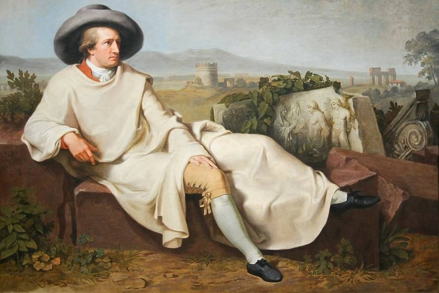 Goethe in der Campagna, Gemälde von Johann Heinrich Wilhelm Tischbein (Foto: WikiImages)