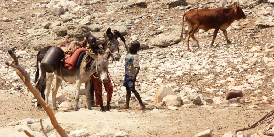 Gemeindevertreter aus dem südlichen Afrika fordern von der Bundesregierung Wahrung ihrer Menschenrechte. (Quelle: Thomson/DJV/CIC)