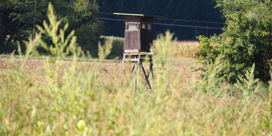 Hochsitz an einem Feld (Symbolbild: Ratfink1973)