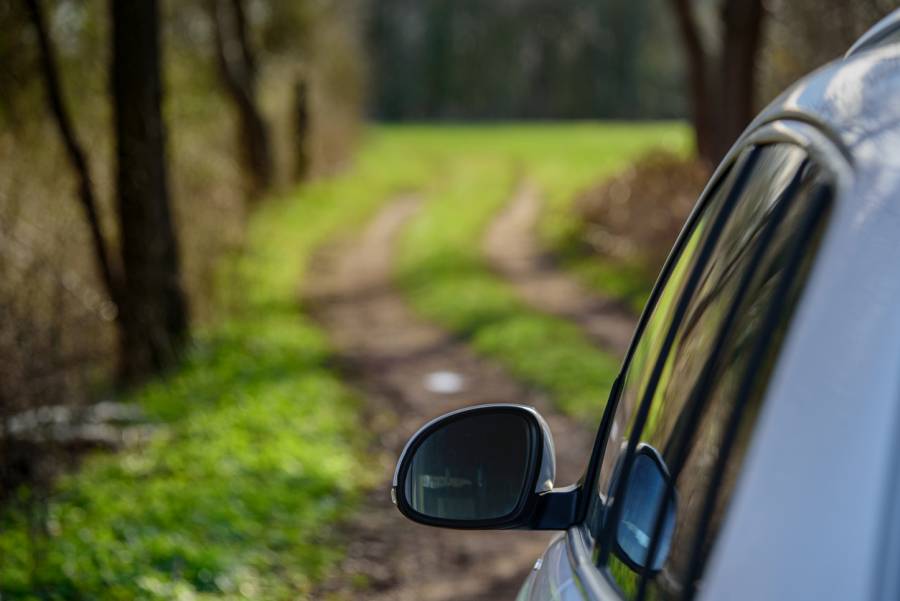 Auto auf einem Waldweg (Symbolbild: Frederick Doerschem)