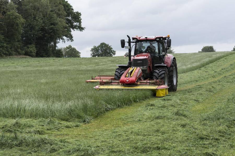 Traktor bei der Mahd. (Symbolbild: Sabine van Erp)