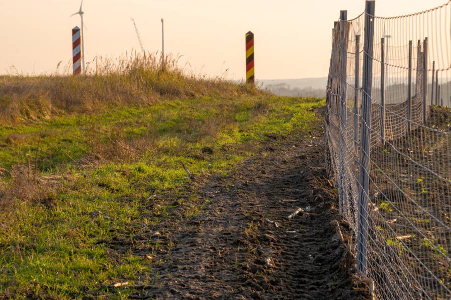 ASP-Schutzzaun an der Grenze zu Polen. (Symbolbild: iStock/MikeMareen)