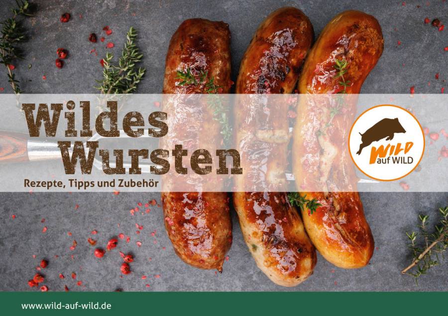 Wildbratwurst selber herstellen: Die neue DJV-Rezeptbroschüre bietet Rezepte, Tipps und Hintergrundinfos rund ums Wursten. (Quelle: DJV)