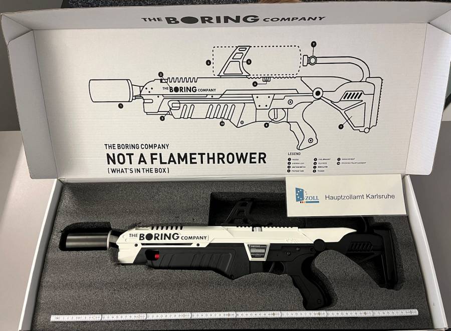 Der beschlagnahmte "Not a Flamethrower" (Quelle: Zoll)