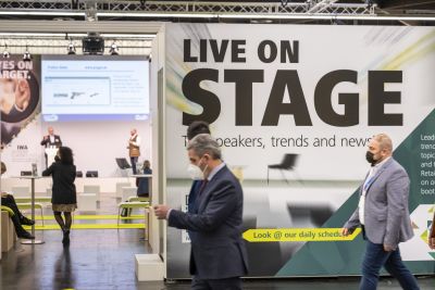 Auch dieses Jahr wieder mit vielen interessanten Vorträgen und Impulsen – die IWA Stage. (Quelle: © NürnbergMesse)