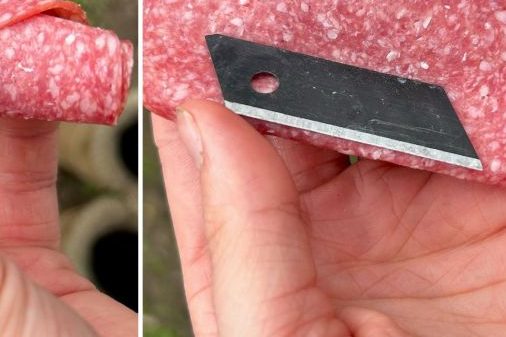 Bickenbach: Hundehalterin findet mit Rasierklinge präparierte Salamischeibe