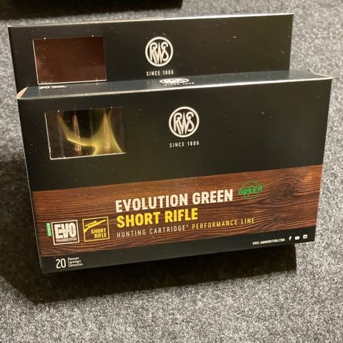 Eine Packung RWS Evolution Green Short Rifle. (Foto: mlz)